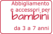 da 3 a 7 anni bambini Abbigliamento  e accessori per