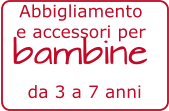 da 3 a 7 anni bambine Abbigliamento  e accessori per