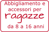 da 8 a 16 anni ragazze Abbigliamento e accessori per