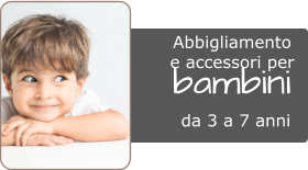 da 3 a 7 anni bambini Abbigliamento  e accessori per