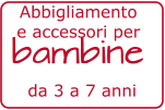 da 3 a 7 anni bambine Abbigliamento  e accessori per