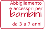 da 3 a 7 anni bambini Abbigliamento  e accessori per